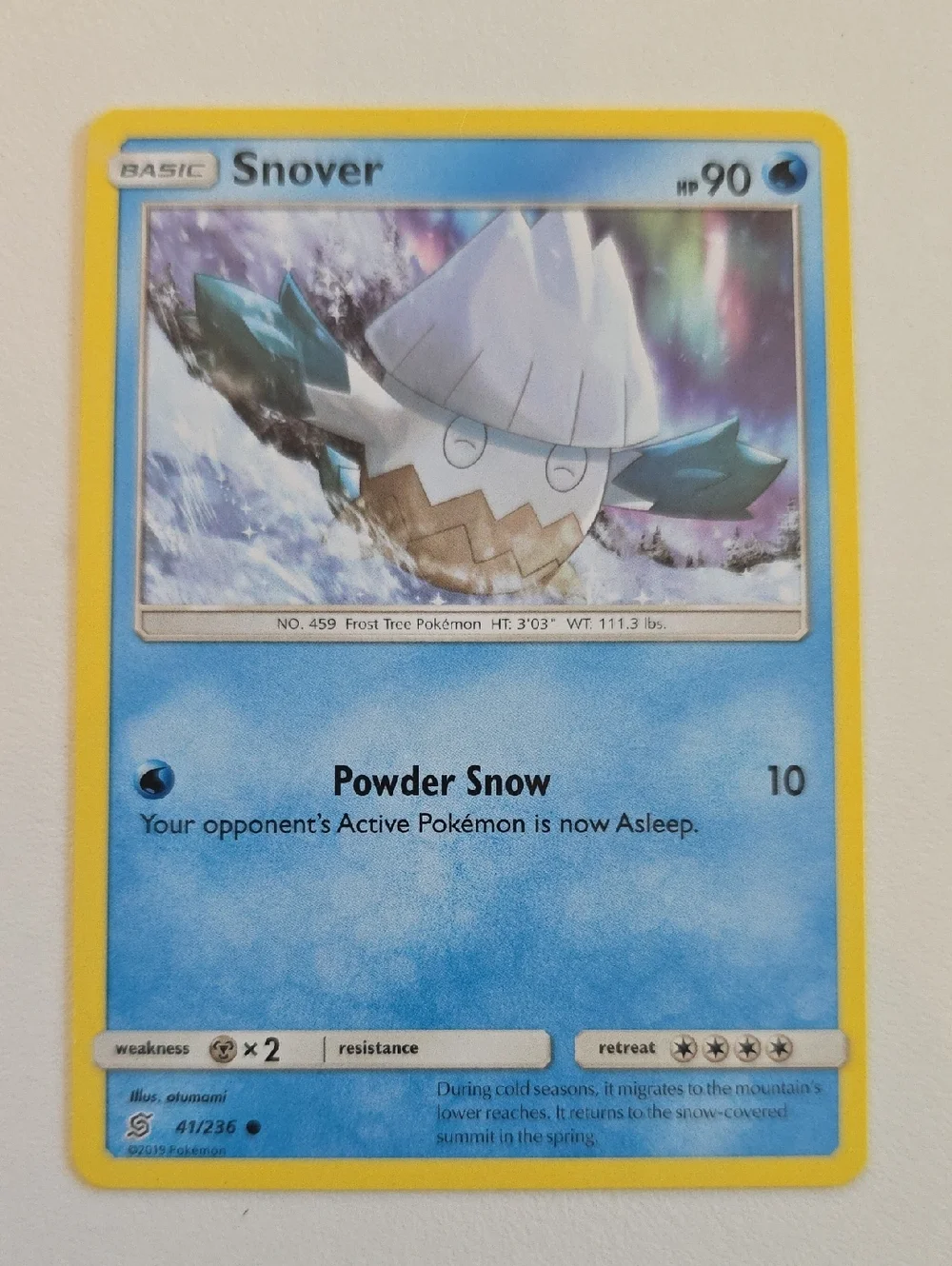 Pokemon Abomasnow And Snover Trading Cards